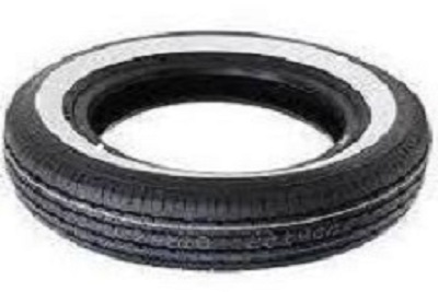 Buitenband met whitewall  125-12 ( Set van 4 stuks )