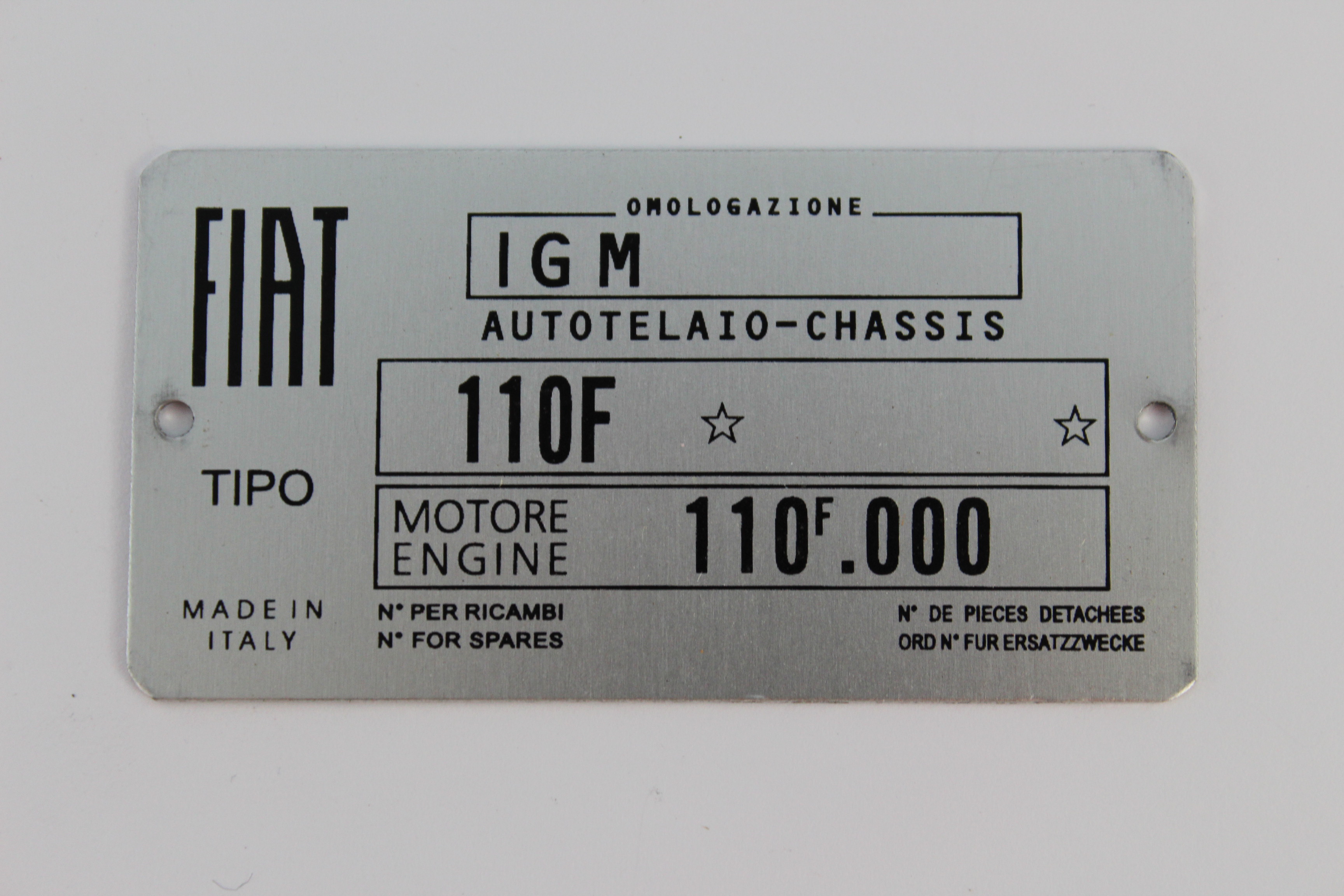 Typeplaatje 500 F/L
