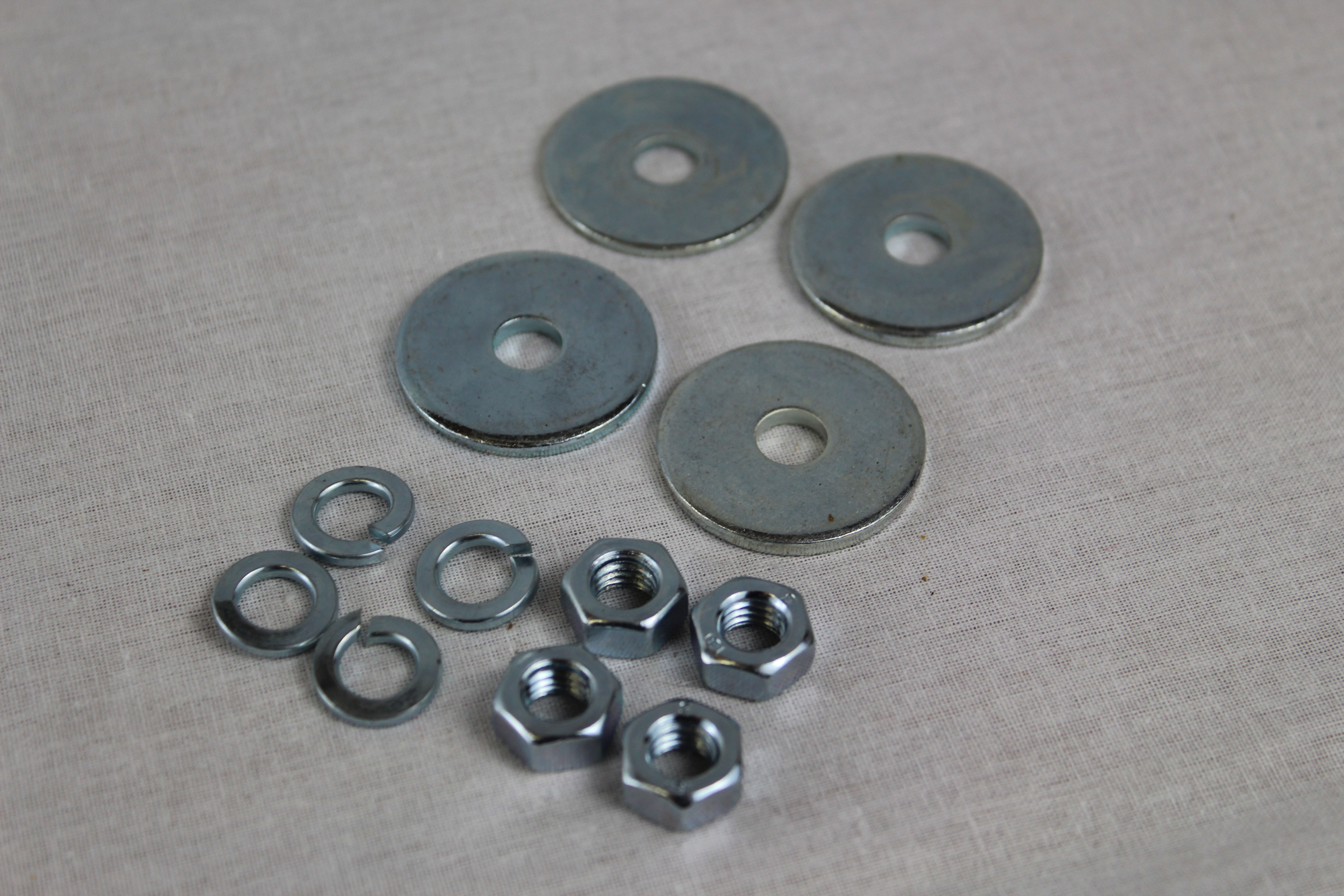 Set moeren en ringen bumperbout