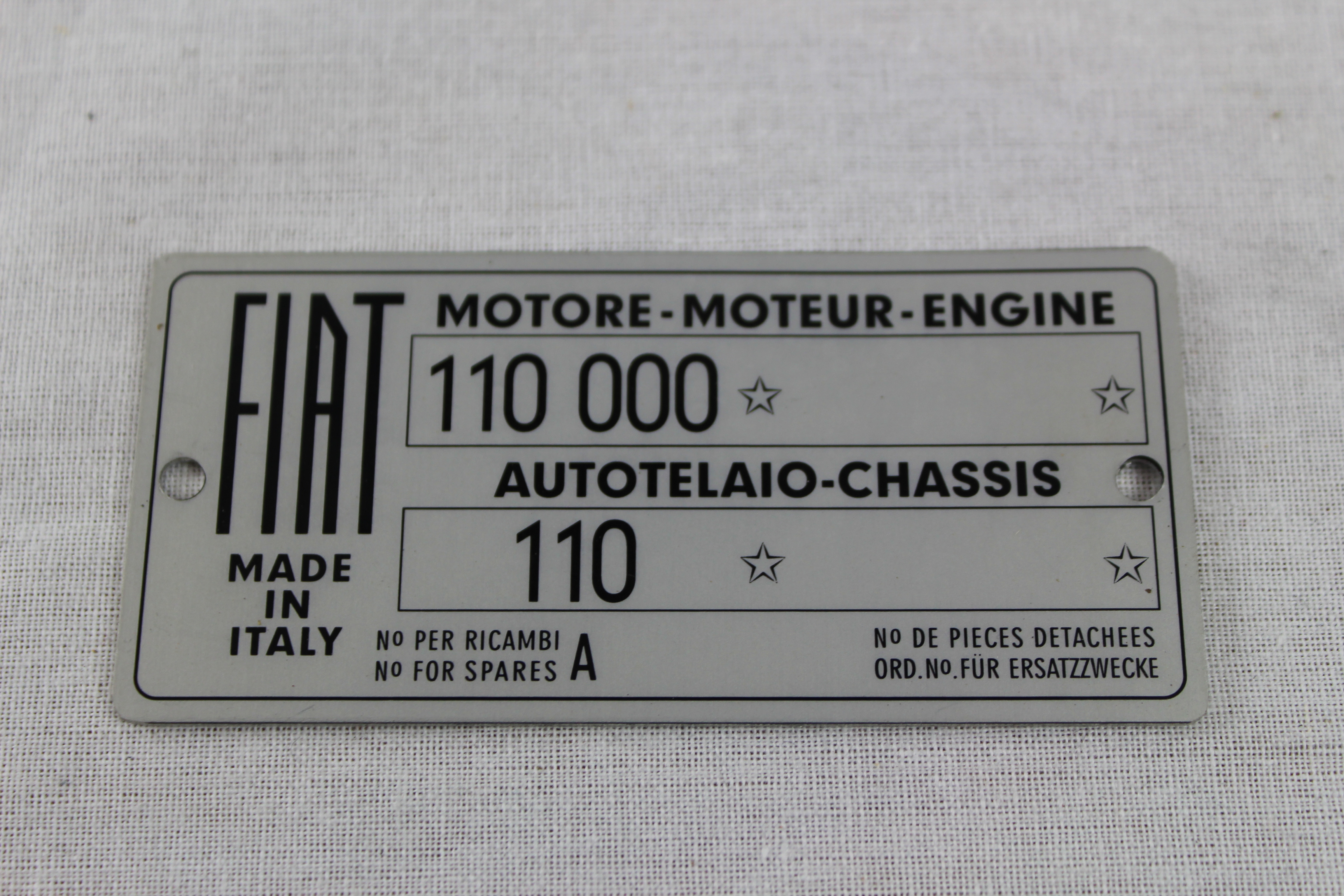 Typeplaatje 500 N