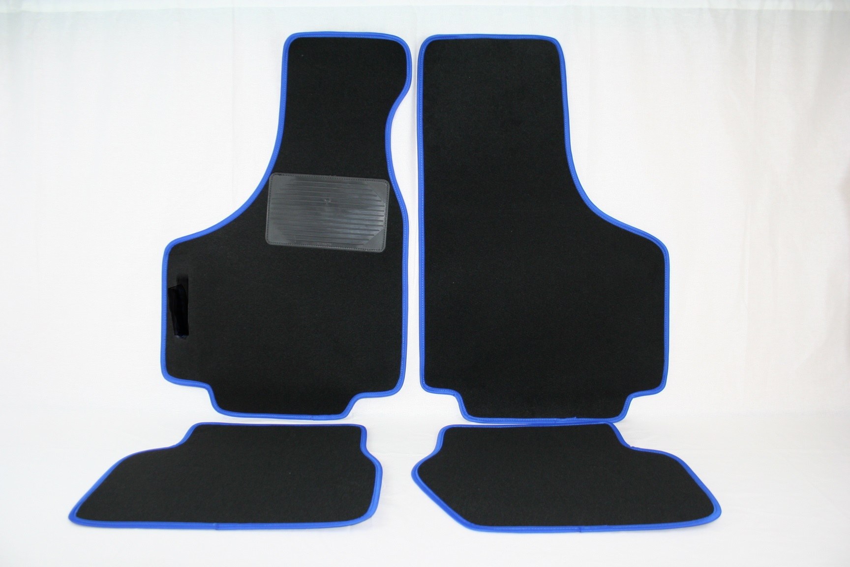 Mattenset blauw / zwart