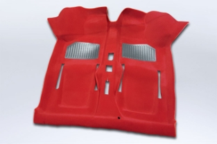 Tapijt rood ( 2 voetstukken )