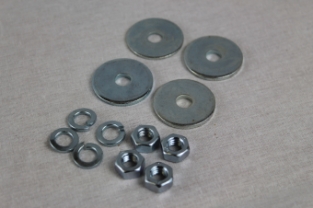 Set moeren en ringen bumperbout