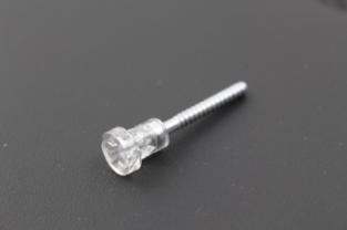 Schroef met witte kunststof kop ( 3,8 cm )