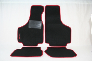 Mattenset rood / zwart 